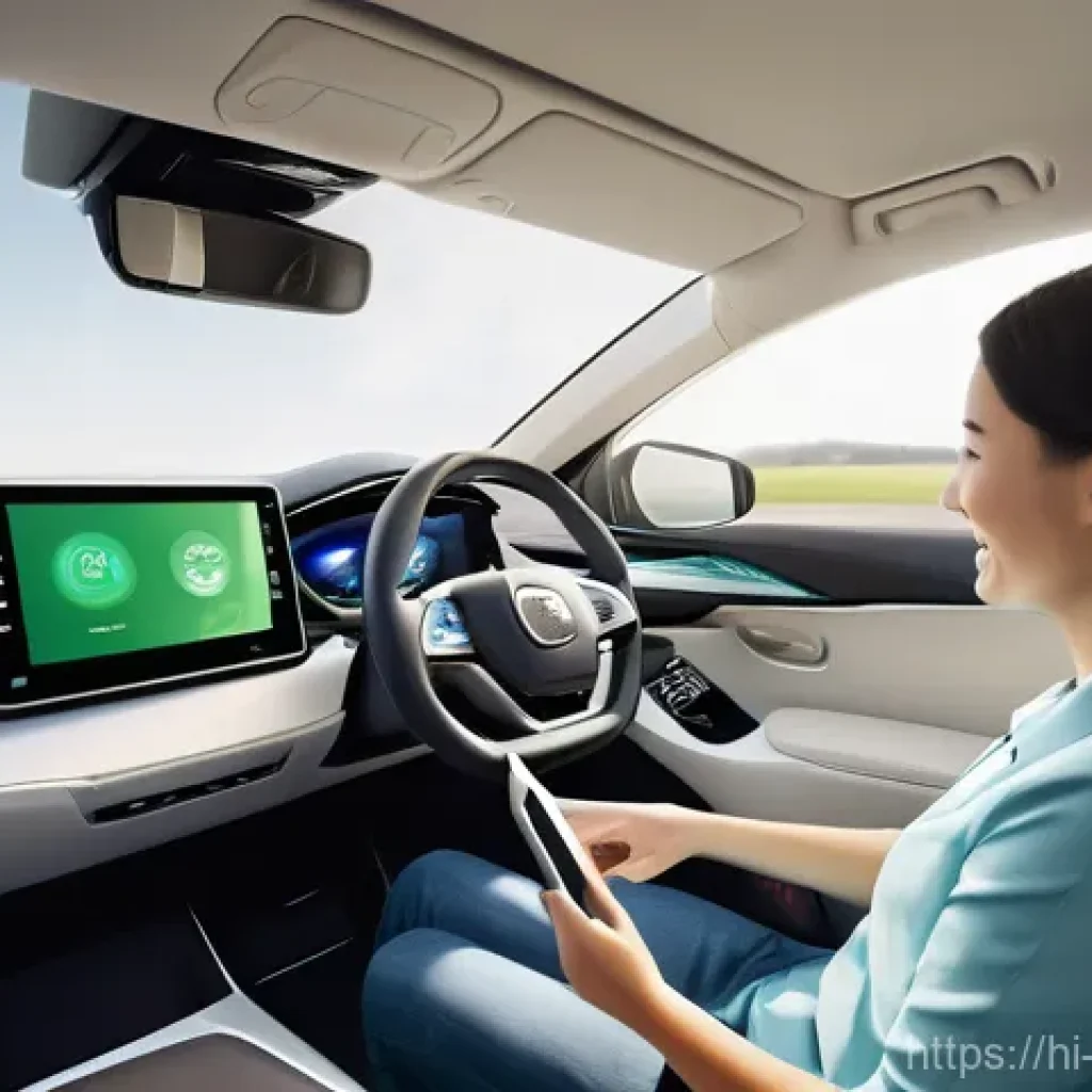 자율주행차 서비스 - **Prompt 1: Relaxed Family Journey in a Futuristic Autonomous Car**
A happy, fully clothed famil...