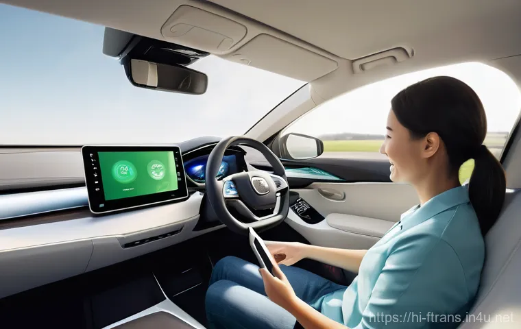 자율주행차 서비스 - **Prompt 1: Relaxed Family Journey in a Futuristic Autonomous Car**
    A happy, fully clothed famil...