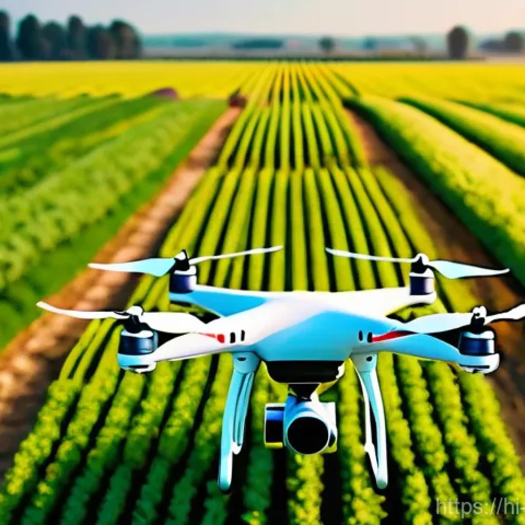 전기 드론 시장 전망 - **Prompt: Precision Agriculture with Electric Drone**
    "An idyllic, sun-drenched agricultural fie...