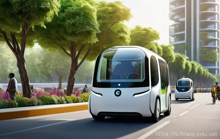 친환경 자율주행차 - **Prompt 1: A Glimpse into a Sustainable Urban Future with Autonomous Electric Vehicles**
    "Imagi...