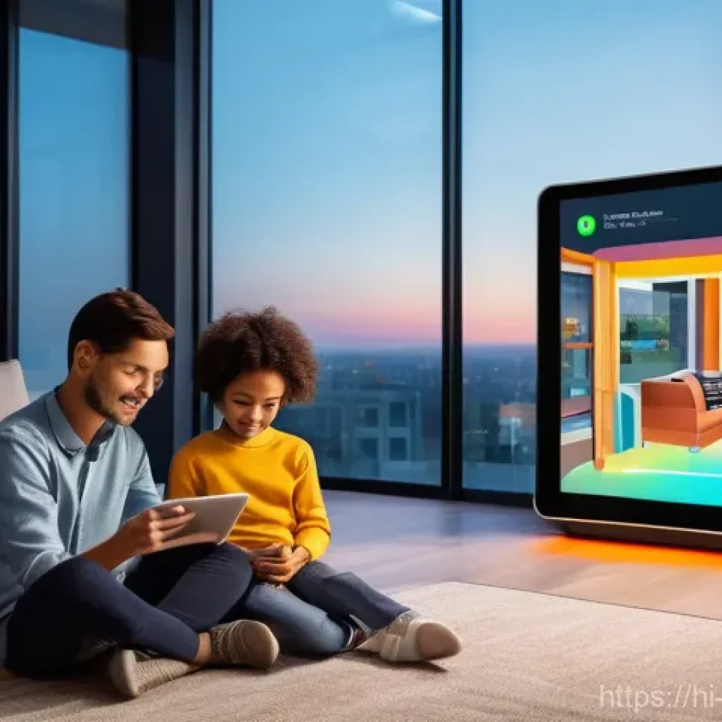 5G 모빌리티 - Smart City & Connected Living:**
A vibrant, futuristic cityscape at sunset, showcasing advanced 5G i...