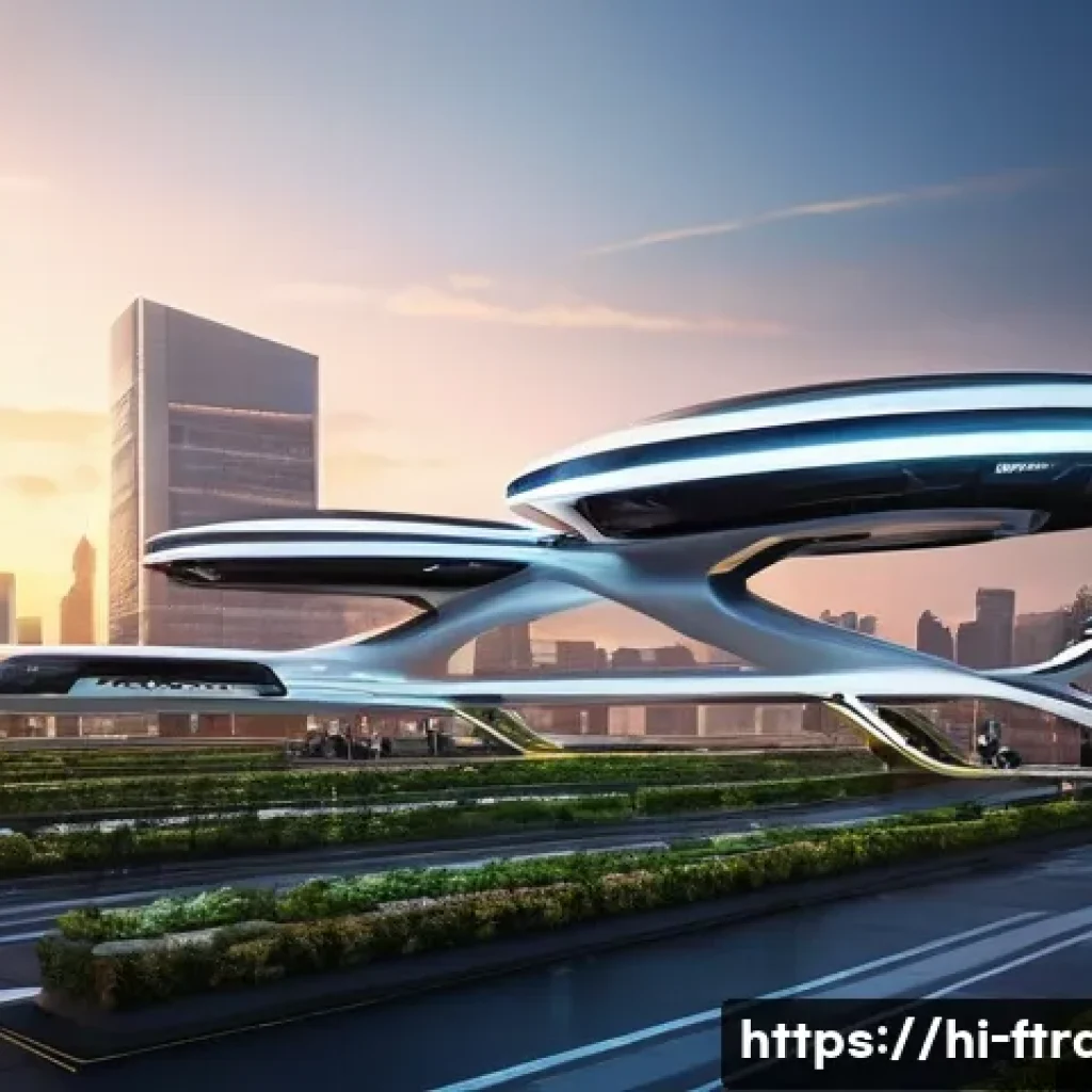 미래 운송 기업들 - **Prompt 1: Urban Air Mobility Hub**
    "A vibrant, futuristic cityscape at dusk, with sleek, silen...