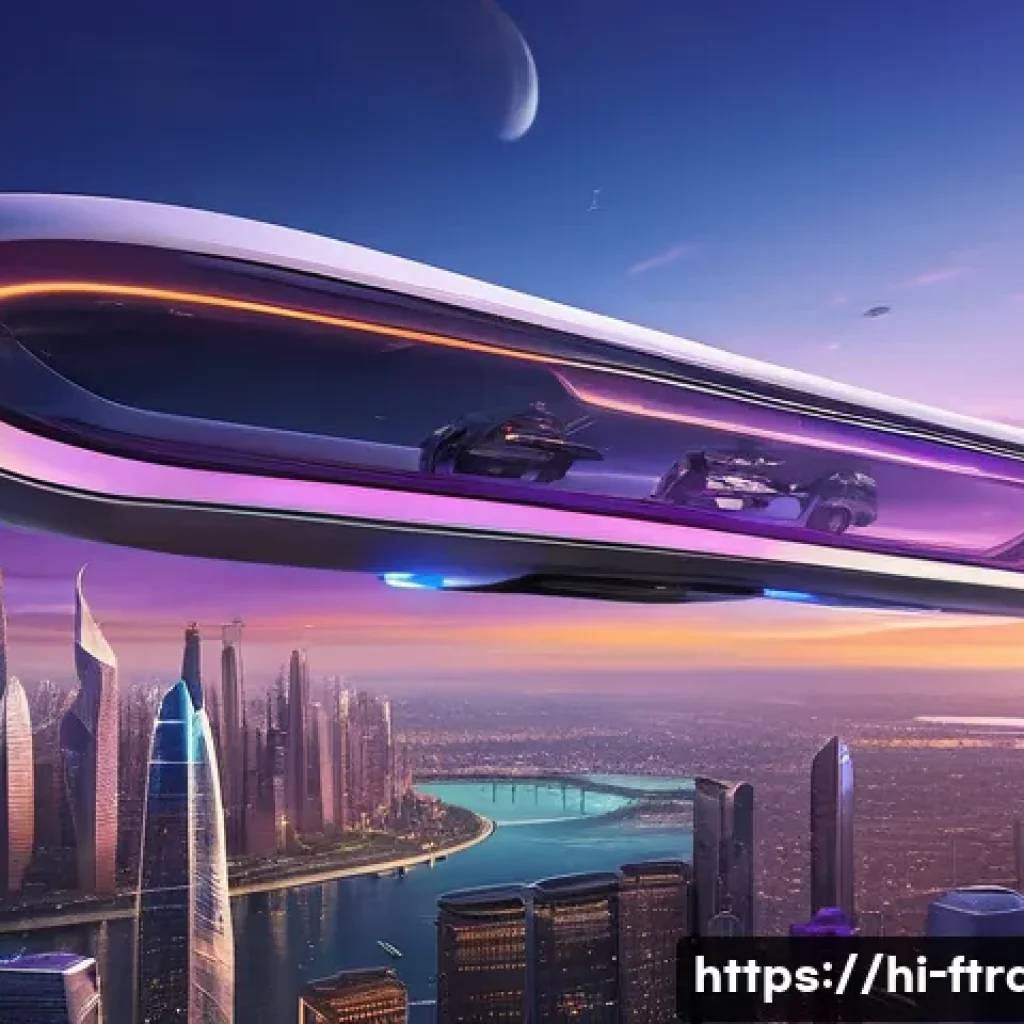 하늘을 나는 자동차 회사 - **Prompt:** A vibrant, futuristic cityscape at dawn, with sleek electric vertical take-off and landi...