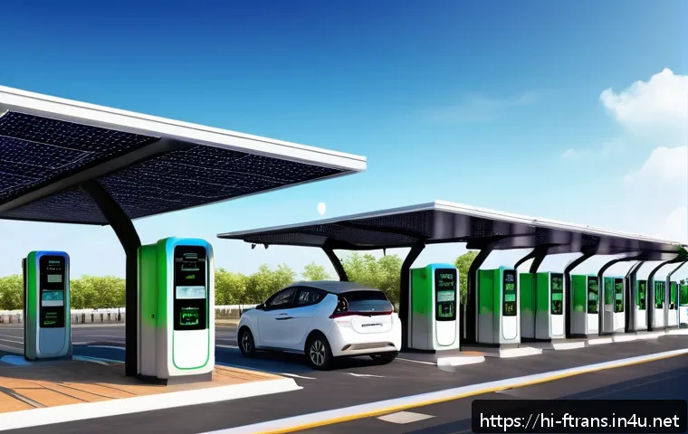 전기차 충전소 - A modern electric vehicle charging station located at a busy urban mall parking lot in India, featur...
